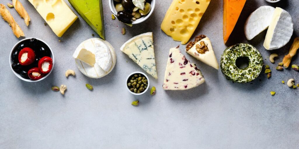 Assortiment de fromages pour Noël