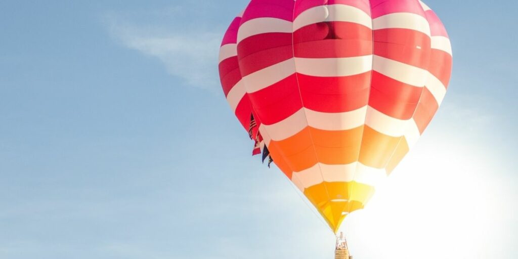 Un vol en montgolfière, cadeau de noël atypique